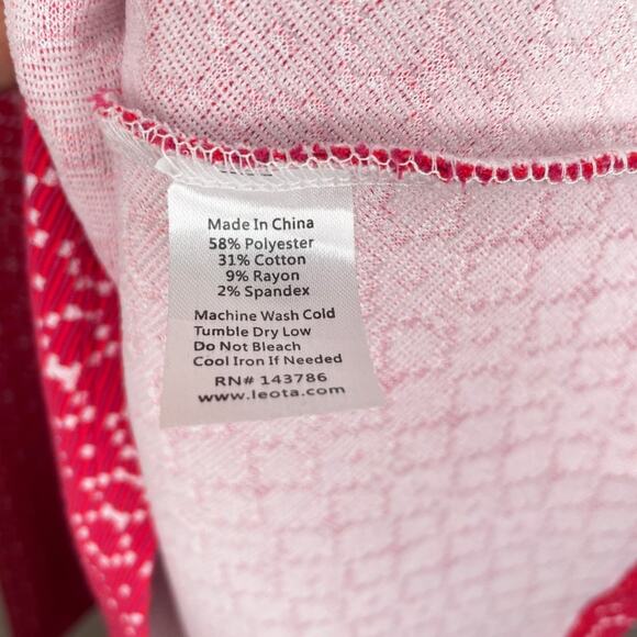 NWOT Leota Ursula Bellissimo Pink Short Sleeve Textured Knit Fit and Flare Dress - Picture 7 of 12